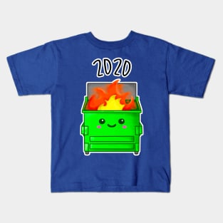 Kawaii Dumpster Fire. 2020 Kids T-Shirt